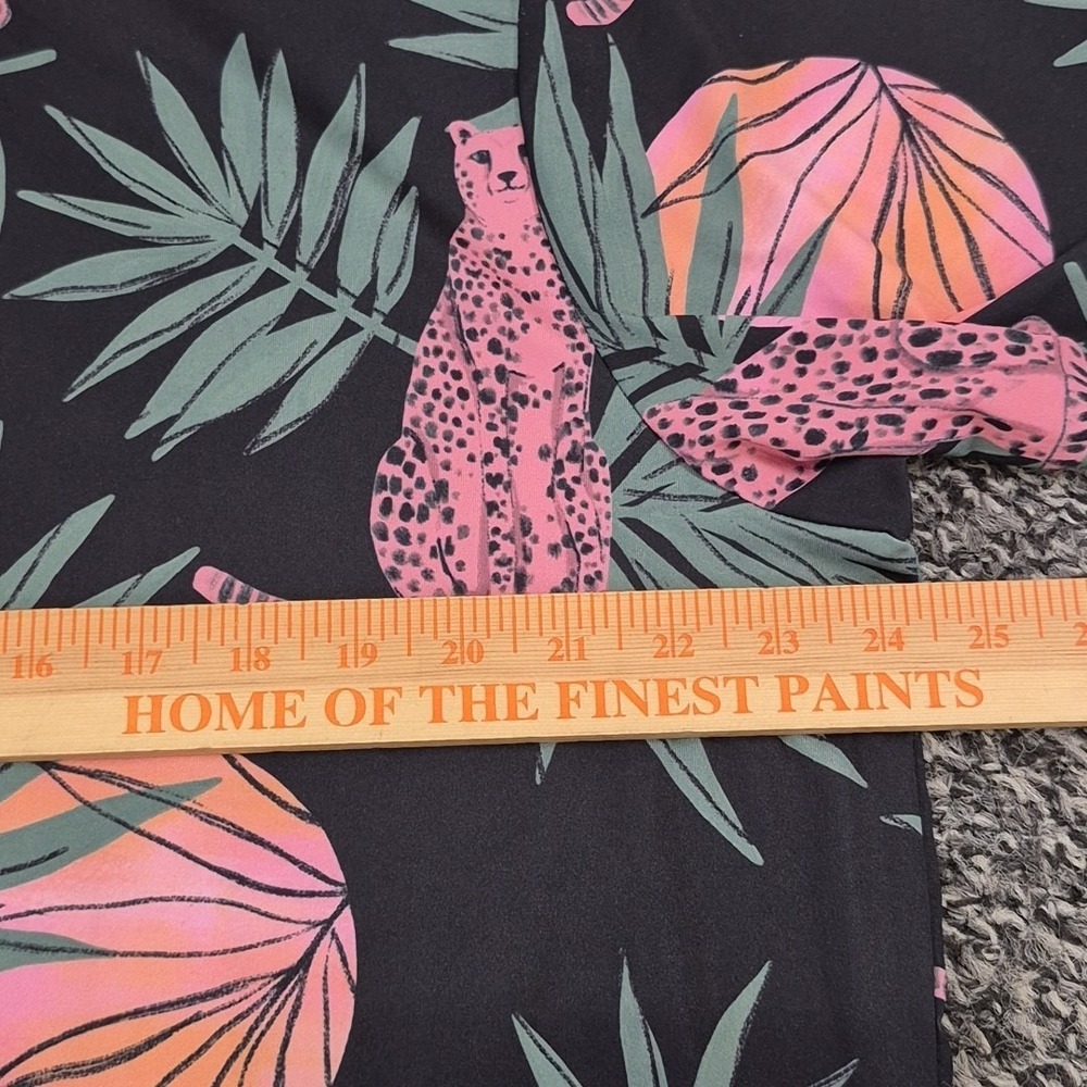 Bad Birdie Polo Shirt Mens 2XL XXL Cheetah Palm Tree Golf Stretch - Picture 5 of 8